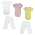 thumbnail image 1 of Bambini Mix N Match Short Sleeve Bodysuits & Track Sweatpants Outfit Sets, 5pc (Baby Boys or Baby Girls, Unisex), 1 of 2