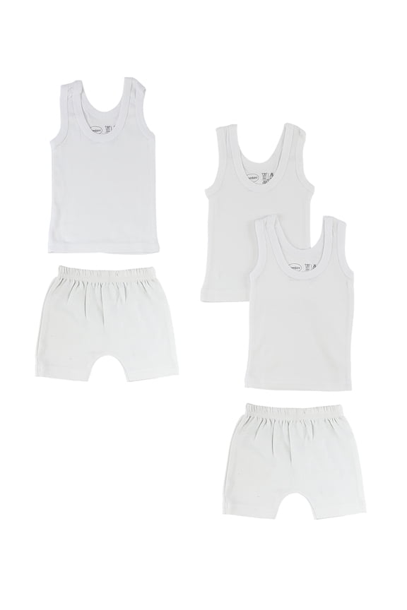 Mix N Match Tank Tops & Shorts, 5pc (Baby Boys or Baby Girls, Unisex)