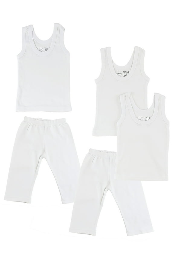 Mix N Match Tank Tops & Track Sweatpants, 5pc (Baby Boys or Baby Girls, Unisex)