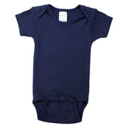Bambini Navy Interlock Short Sleeve Bodysuit Baby Boys or Baby Girls, Unisex