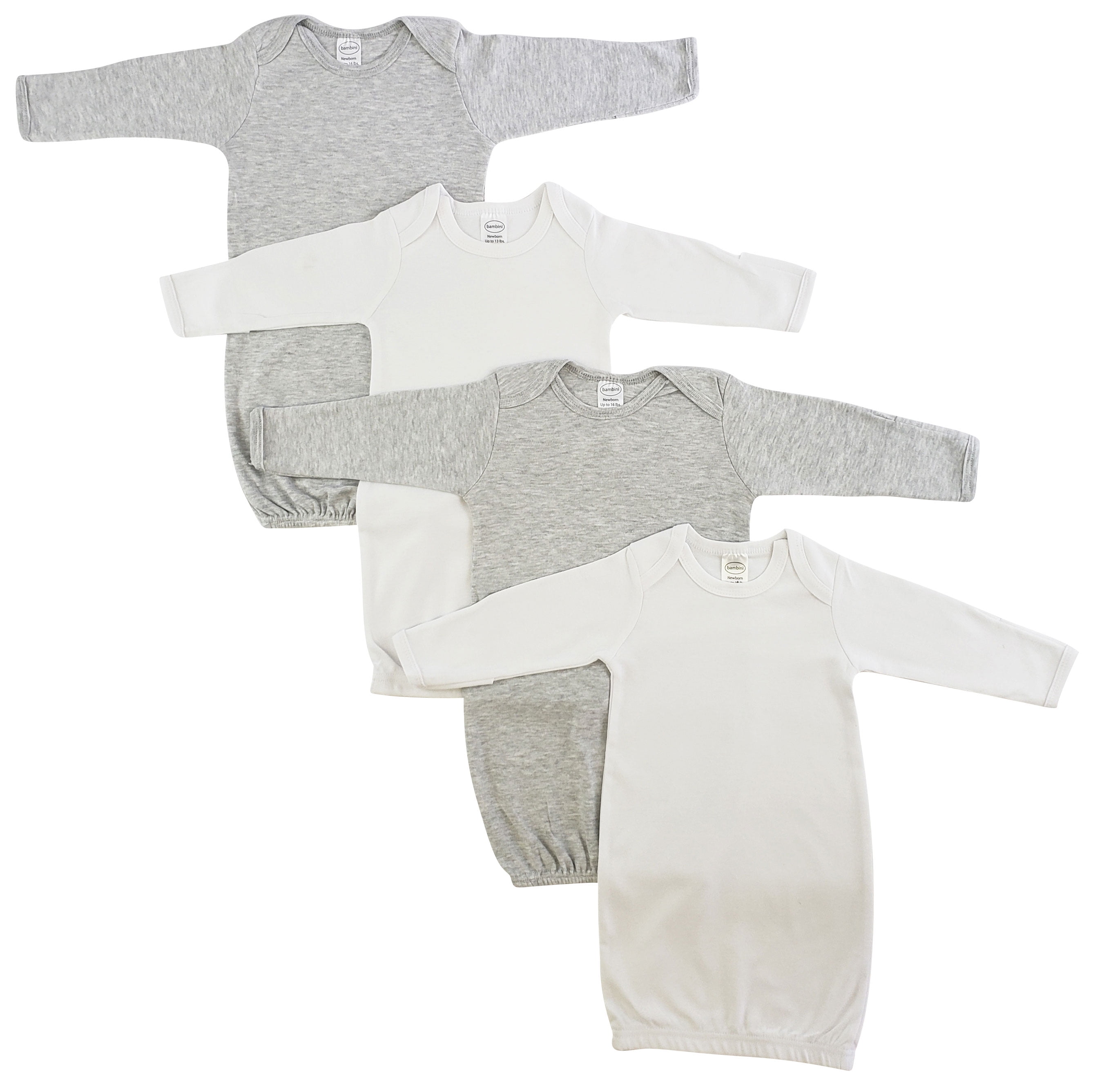 Bambini Newborn Baby 4 Piece Gown Set