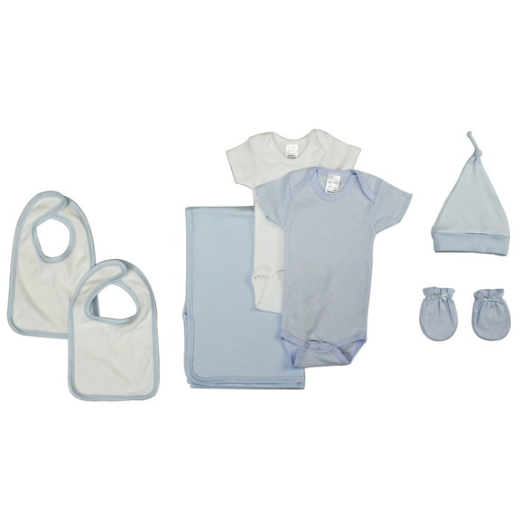 Bambini Newborn Baby Boy 7 Pc Layette Baby Shower Gift Set