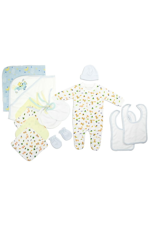 Newborn Baby Boys 14 Pc Layette Baby Shower Gift Set