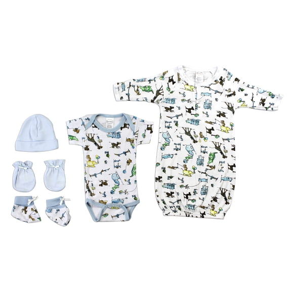 Bambini Baby Shower Layette Gift Set, 5pc (Baby Boys)