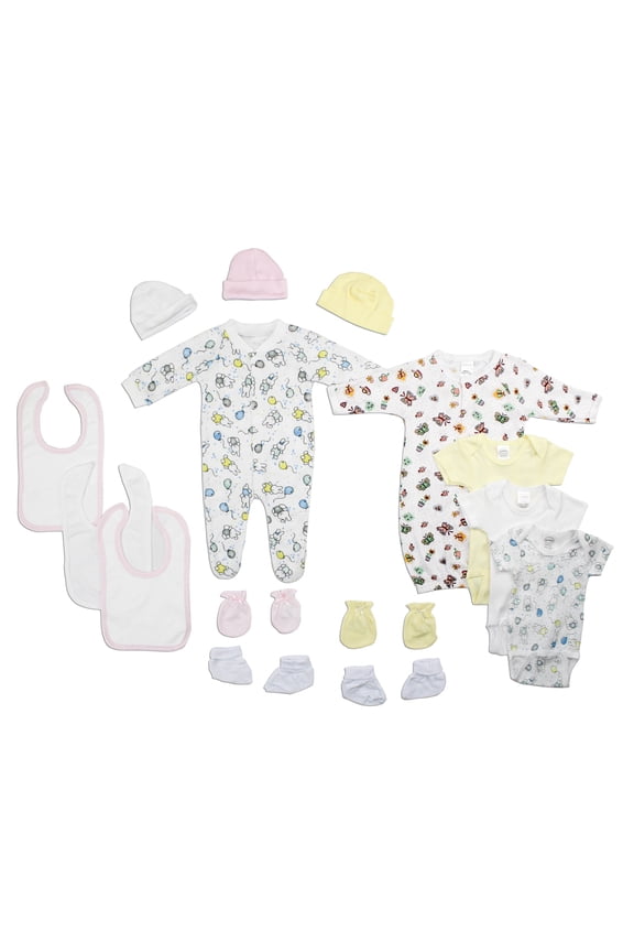 Newborn Baby Girls 15 Pc Layette Baby Shower Gift Set
