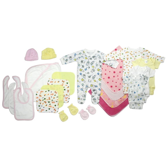 Bambini Newborn Baby Girls 21 Pc Layette Baby Shower Gift Set