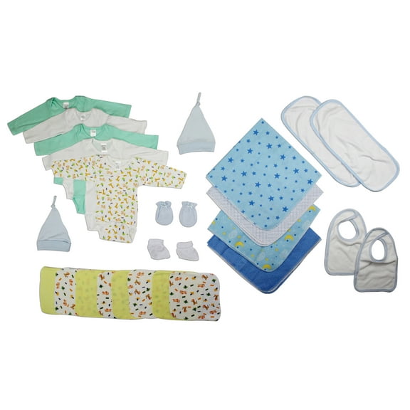 Bambini Newborn Baby Shower Layette Gift Set, 17pc (Baby Boys)