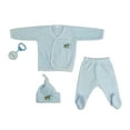 thumbnail image 1 of Bambini Newborn Polyester Fleece Baby Layette & Gift Set, Blue, 4 pc, 1 of 2
