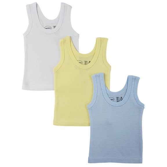 Bambini Pastel Tank Tops, 3pk (Baby Boys or Baby Girls, Unisex)