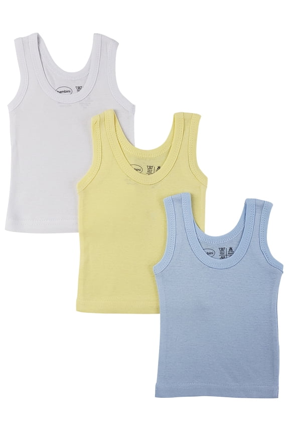 Pastel Tank Tops, 3pk (Baby Boys or Baby Girls, Unisex)