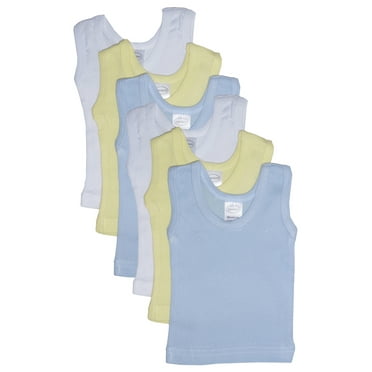 Bambini Pastel Tank Tops, 6pk (Baby Boys or Baby Girls, Unisex) M (12-18 Mo)