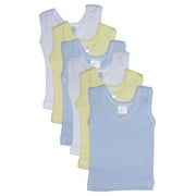 Bambini Pastel Tank Tops, 6pk (Baby Boys or Baby Girls, Unisex) S (6-12 Mo)