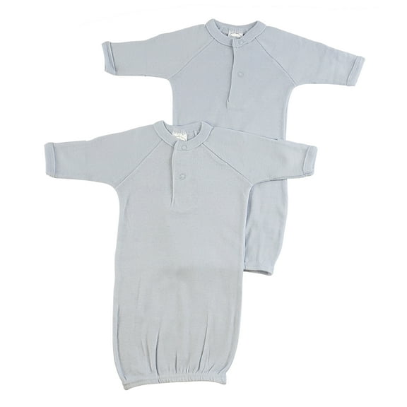 2-Piece Blue Stylish Newborn Gowns, 8"