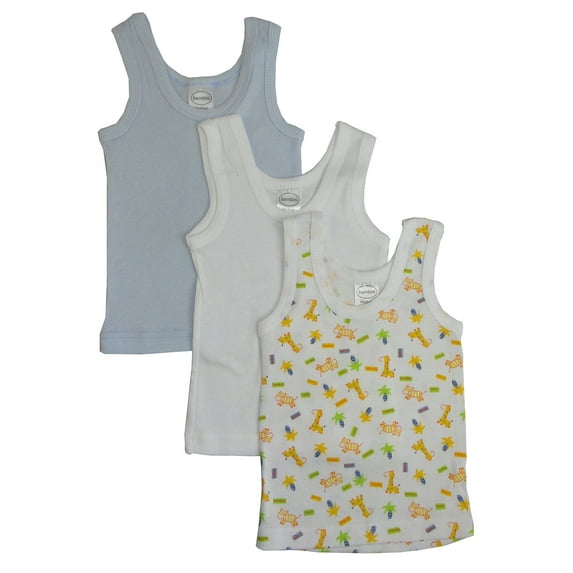 Bambini Printed Tank Tops, 3pk (Baby Boys or Baby Girls, Unisex)