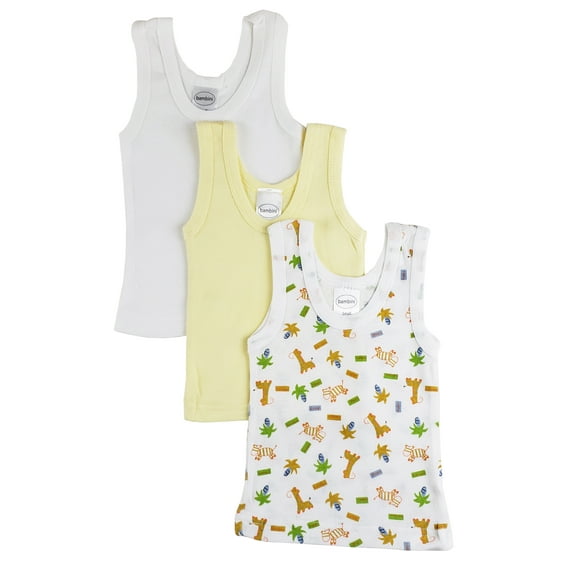 Bambini Printed Tank Tops, 3pk (Baby Boys or Baby Girls, Unisex)