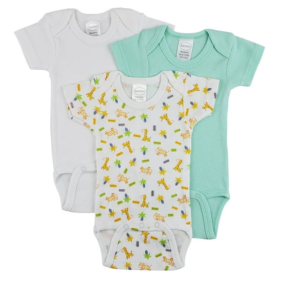 Bambini Short Sleeve One Piece 3 Pack