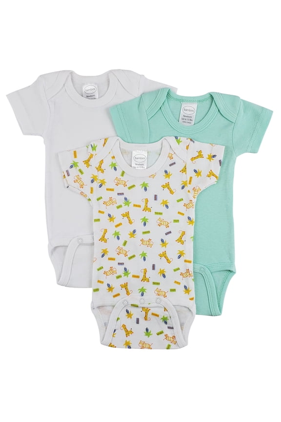 Short Sleeve One Piece 3 Pack