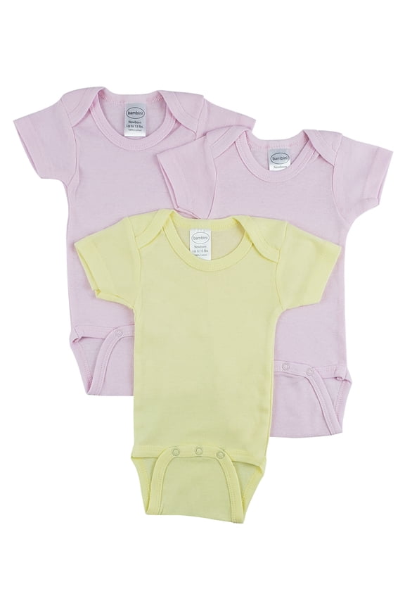Short Sleeve One Piece 3 Pack