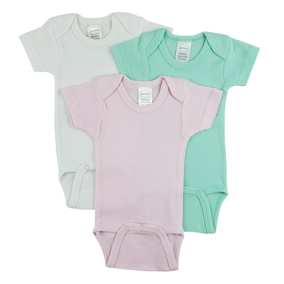 Bambini Short Sleeve One Piece 3 Pack