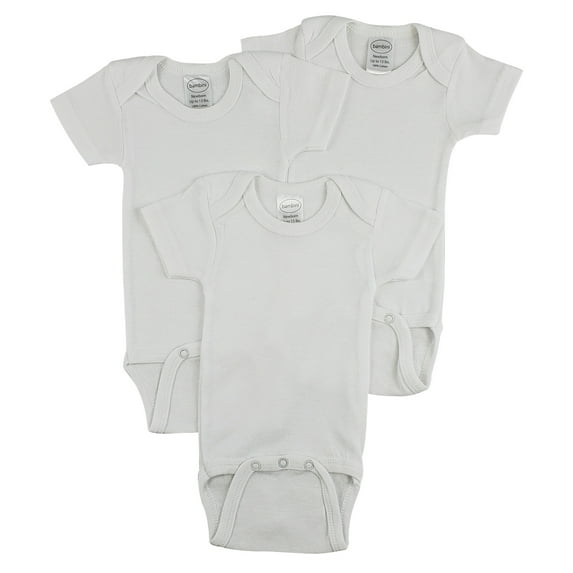 Bambini Short Sleeve One Piece 3 Pack