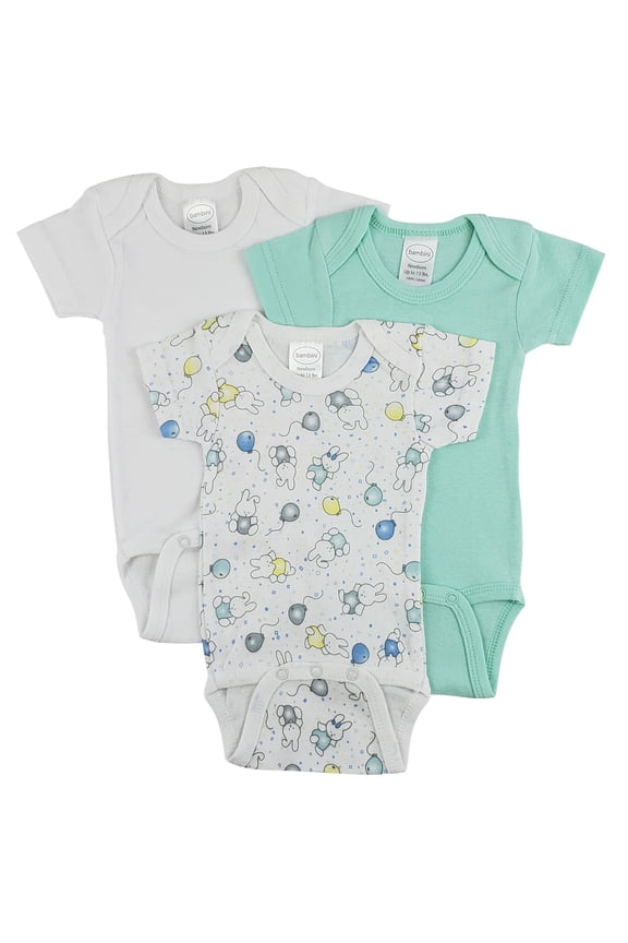 Short Sleeve One Piece 3 Pack