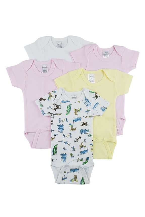 Short Sleeve One Piece 5 Pack