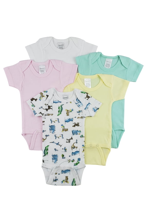 Short Sleeve One Piece 5 Pack
