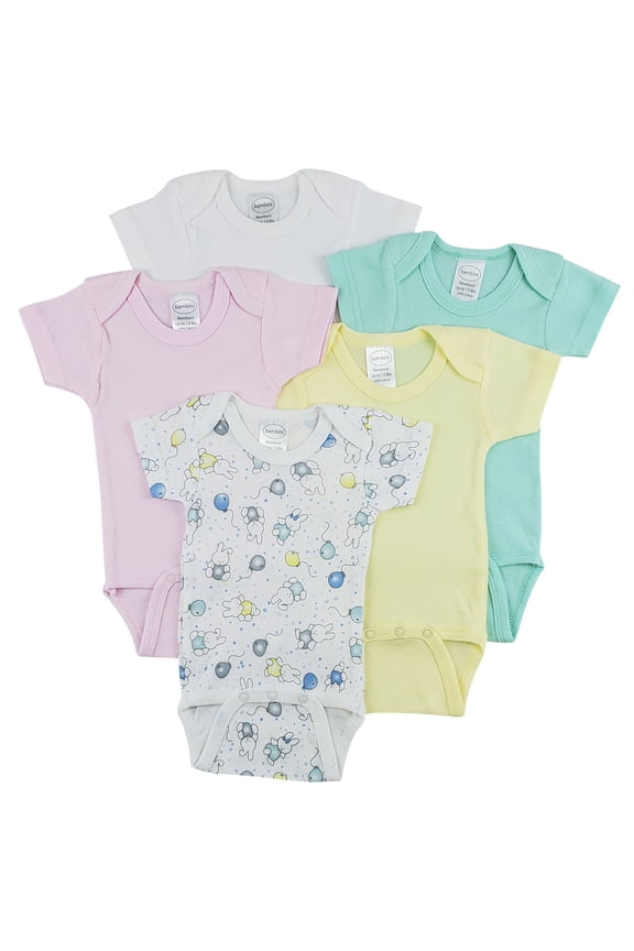 Short Sleeve One Piece 5 Pack