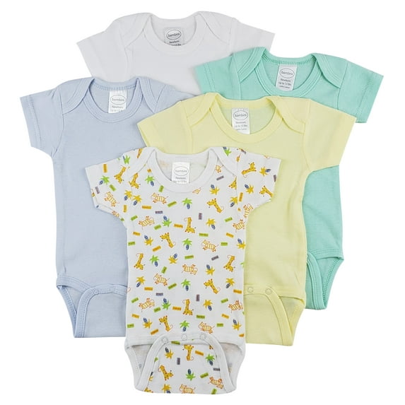 Bambini Short Sleeve One Piece 5 Pack