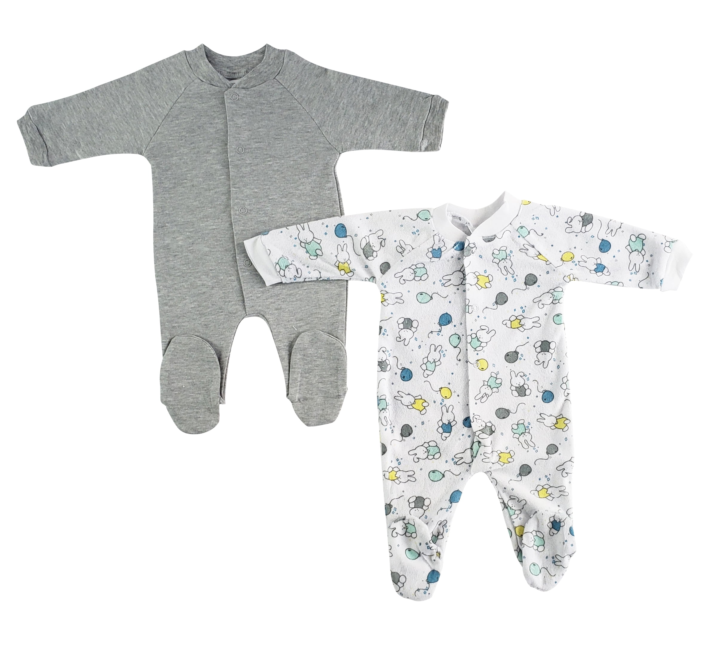 Bambini Sleep N Play One Piece Romper Coverall (Pack of 2)