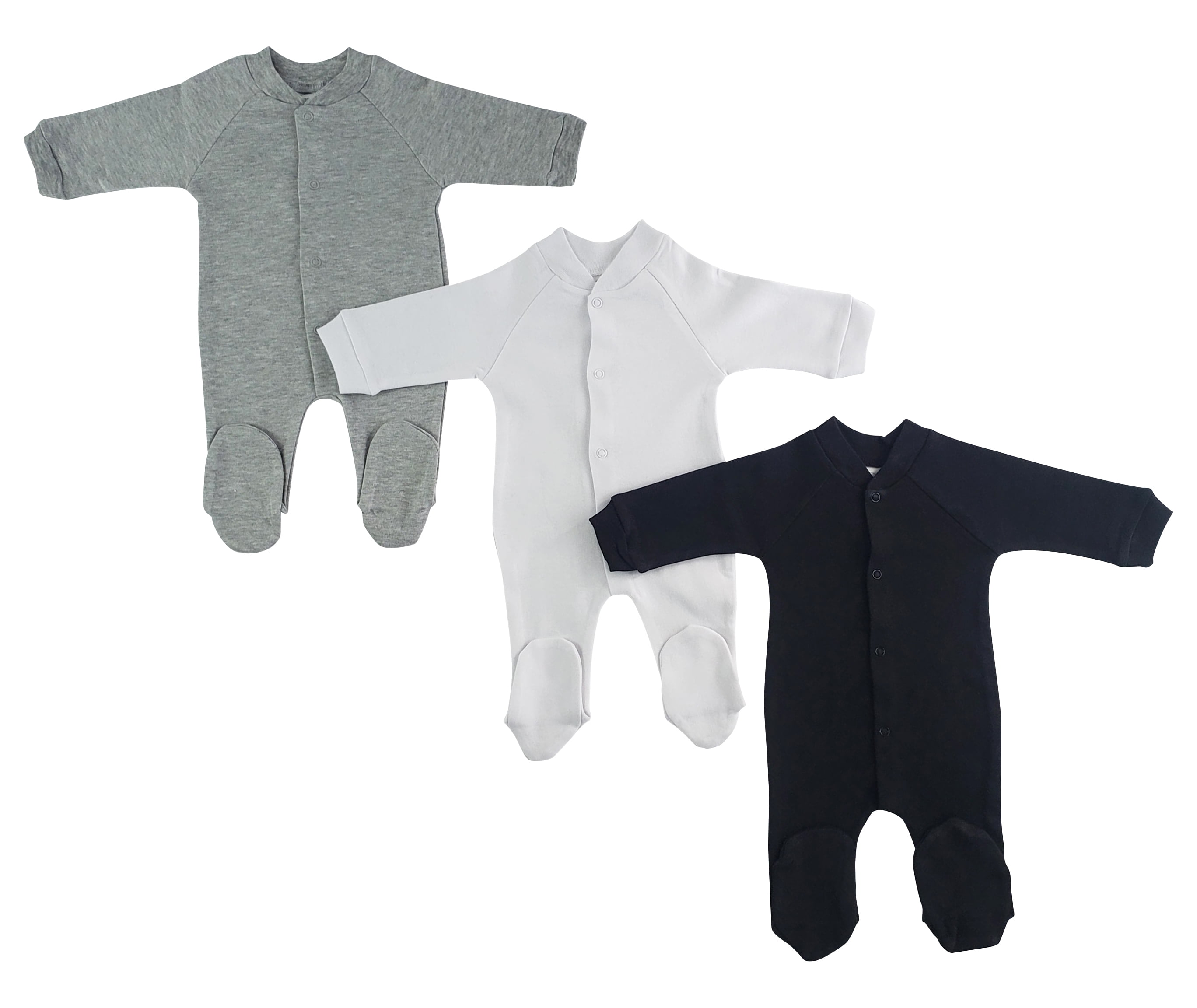 Bambini Sleep N Play One Piece Romper Coverall (Pack of 3)
