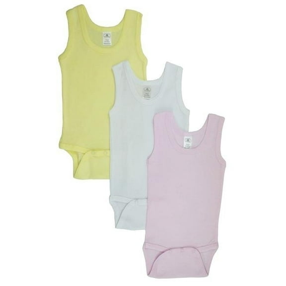 Bambini Tank Top Bodysuits, 3pk (Baby Girls)