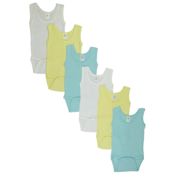 Bambini Tank Top Bodysuits Bodysuits, 6pk (Baby Boys)