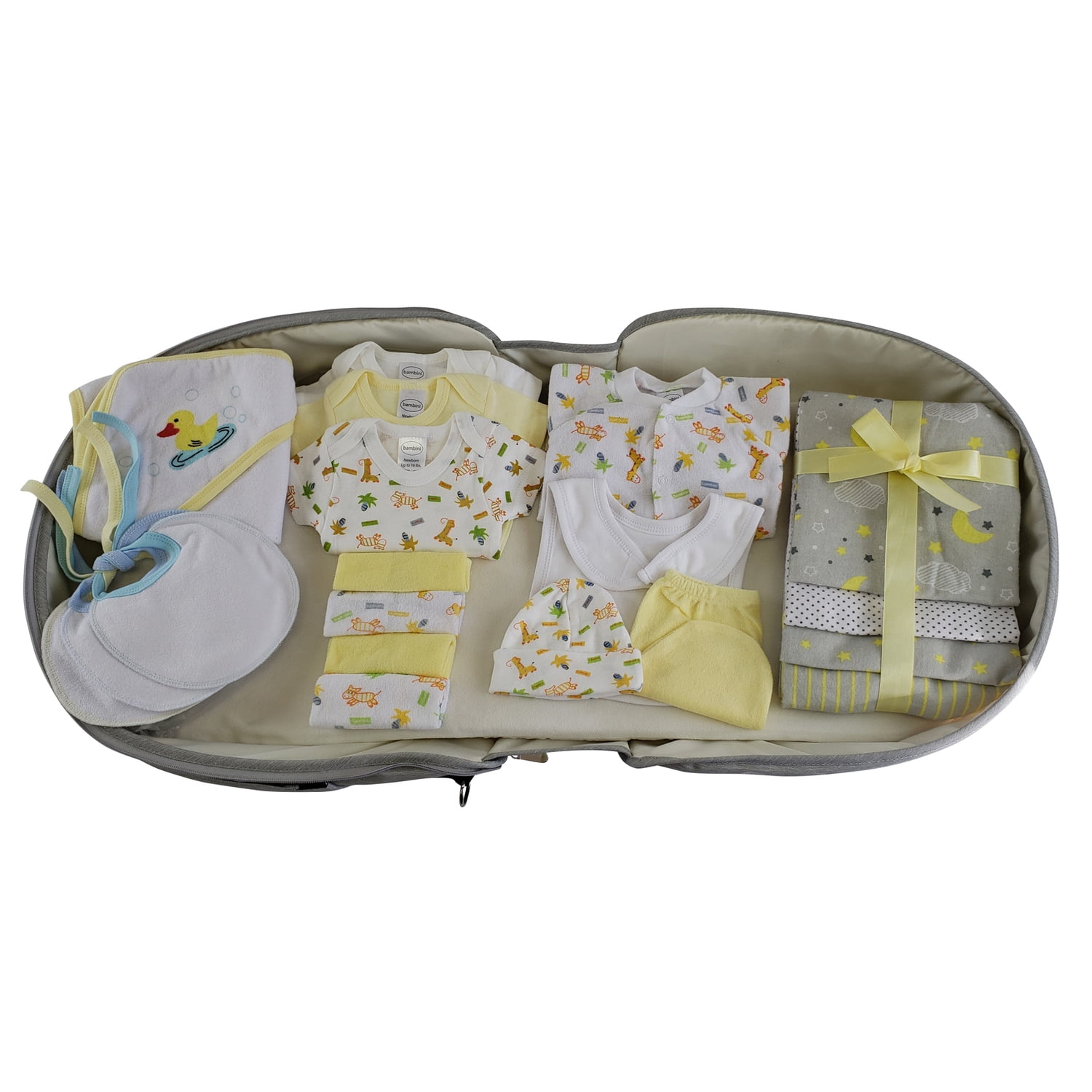 Bambini Unisex 20 pc Baby Clothing Starter Set with Diaper Bag