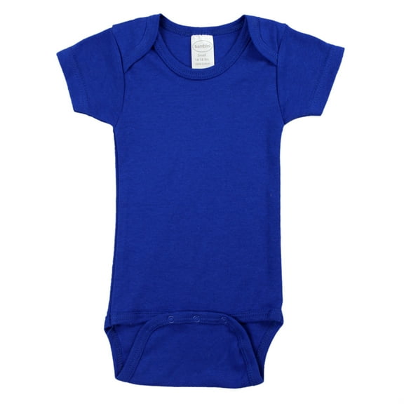 Bambini Unisex Blue Short Sleeve Bodysuit (Baby Boys)