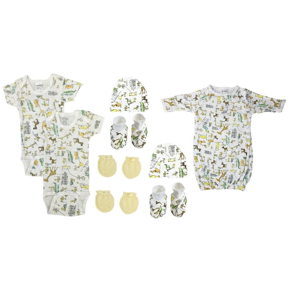 Bambini Unisex Newborn Baby 9 Pc Layette Sets