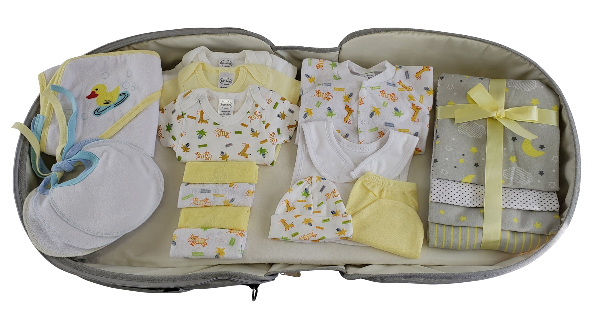 Bambini Unisex Travel Crib Infant and Diaper Bag Changing Station Set with All-in-one Portable Bassinet Foldable Baby Bed