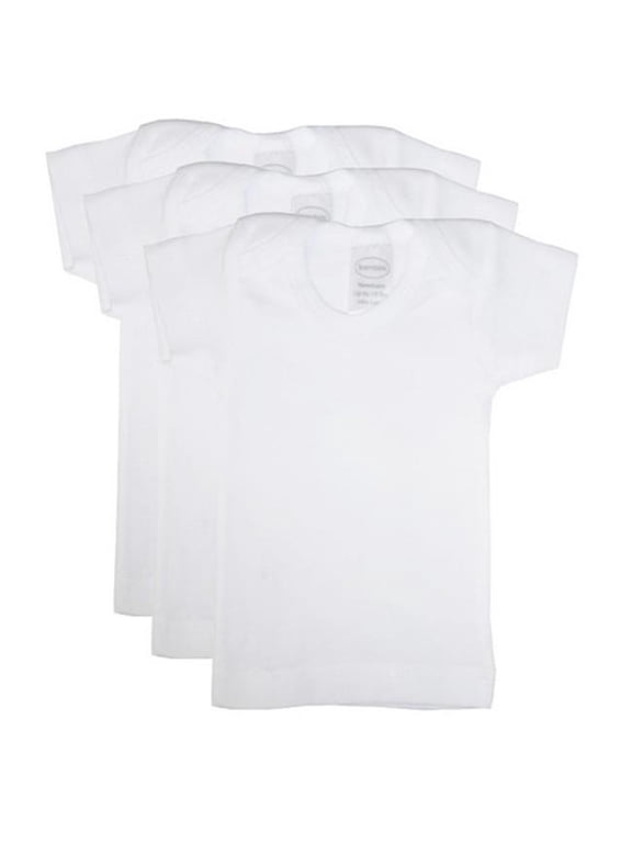 White Short Sleeve Lap T-Shirts, 3pk (Baby Boys or Baby Girls, Unisex)
