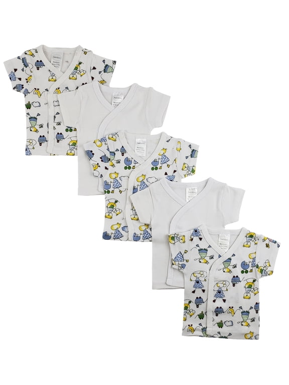 White Side Snap Short Sleeve Shirt - 5 Pack Cs_0203