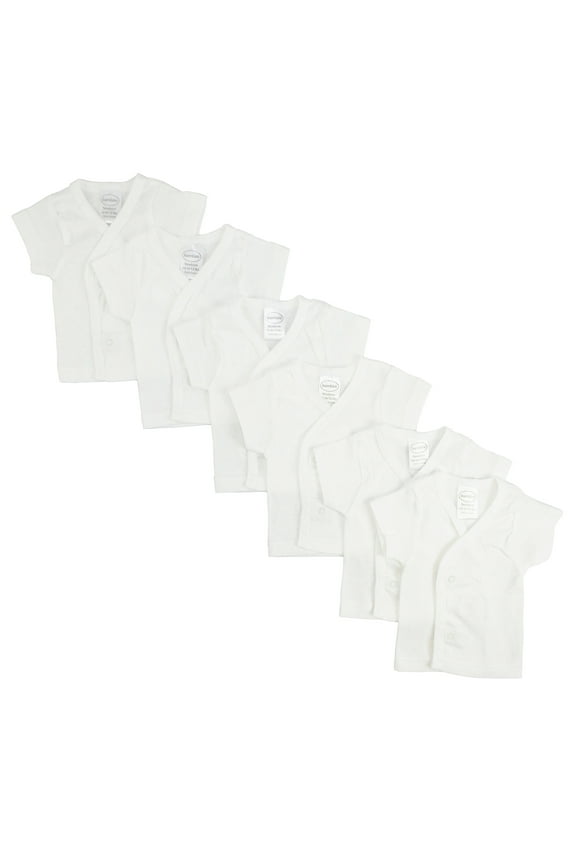 White Side Snap Short Sleeve, T-Shirt 3-Pack (Newborn)