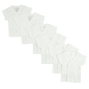 Bambini White Side Snap Short Sleeve, T-Shirt 3-Pack Newborn