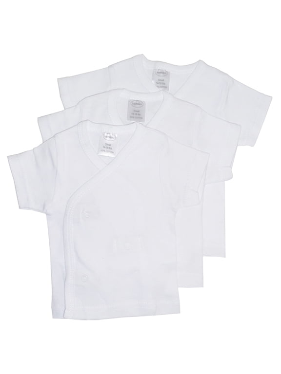 White Side Snap Short Sleeve T-Shirt, 3pk (Baby Boys Or Baby Girls, Unisex)