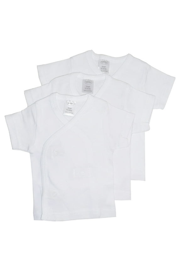 White Side Snap Short Sleeve T-Shirt, 3pk (Baby Boys Or Baby Girls, Unisex)