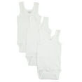 thumbnail image 1 of Bambini White Tank Top Bodysuits, 3pk (Baby Boys Or Baby Girls, Unisex), 1 of 2
