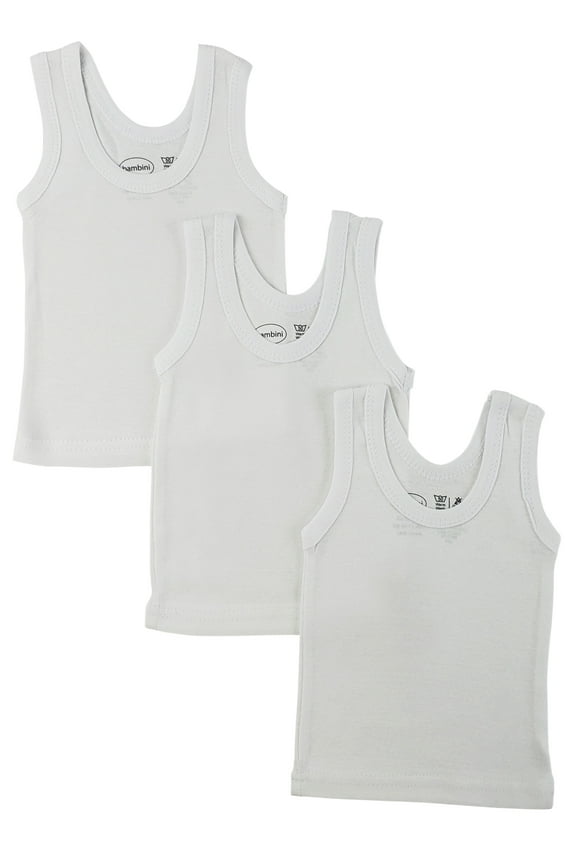 White Tank Tops, 3pk (Baby Boys or Baby Girls, Unisex)