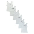thumbnail image 1 of Bambini White Tank Tops, 6pk (Baby Boys or Baby Girls, Unisex), 1 of 3
