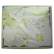 Bambini Yellow Newborn Baby Shower Layette Gift Box Set, 7pc Baby Boys Or Baby Girls, Unisex