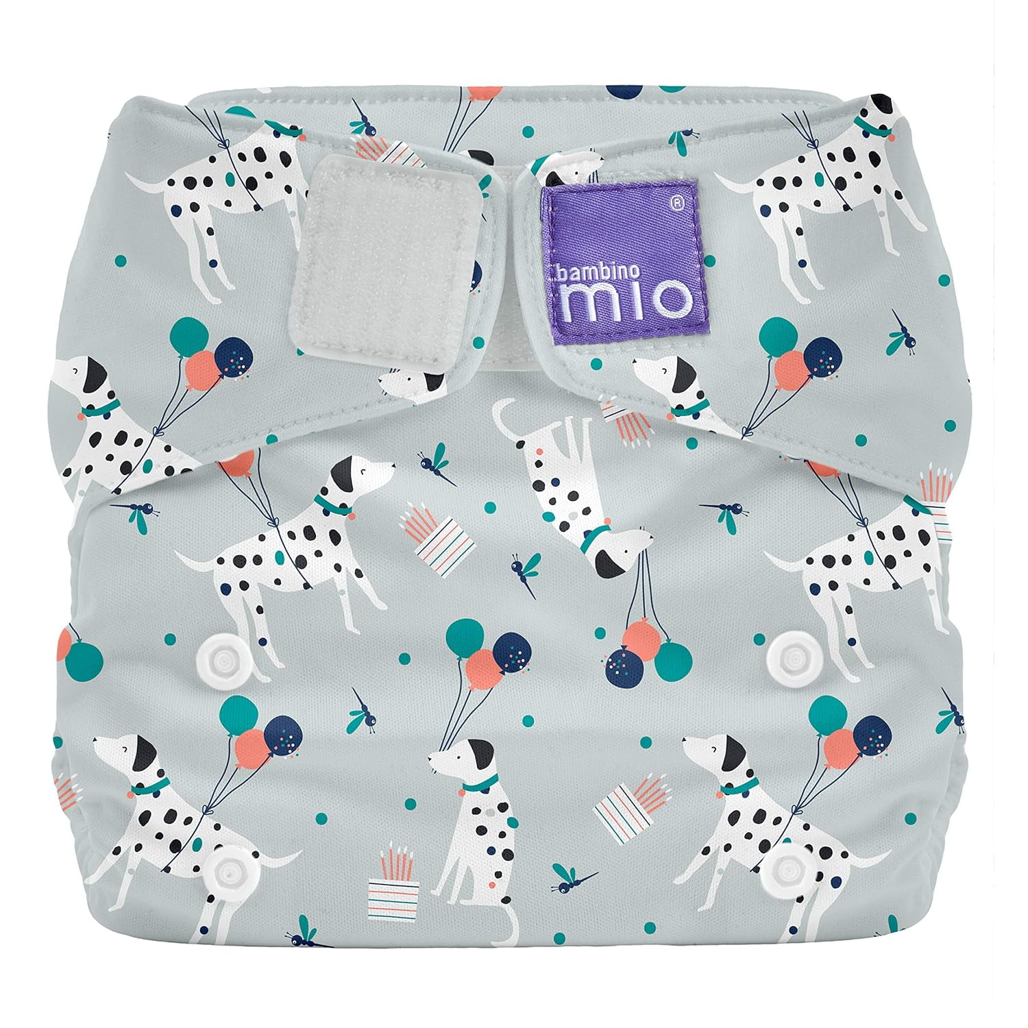 Bambino Mio Miosolo classic allinone cloth diaper, Puppy Party