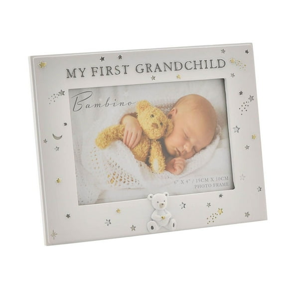 Bambino Resin First Grandchild Photo Frame 6 x 4
