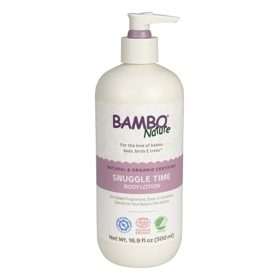 Bambo Nature Snuggle Time Baby Lotion, Unscented, Natural, 16 9/10 fl oz, 6 Ct